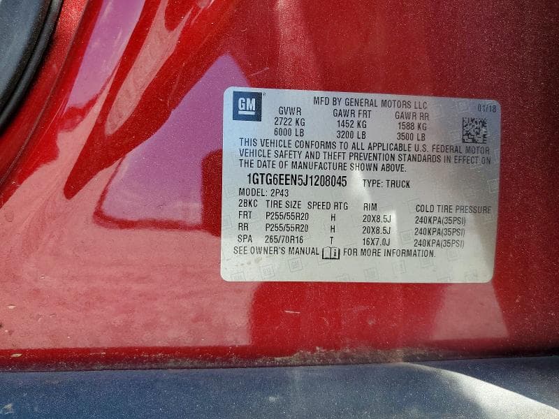 2018 GMC CANYON DENALI 13