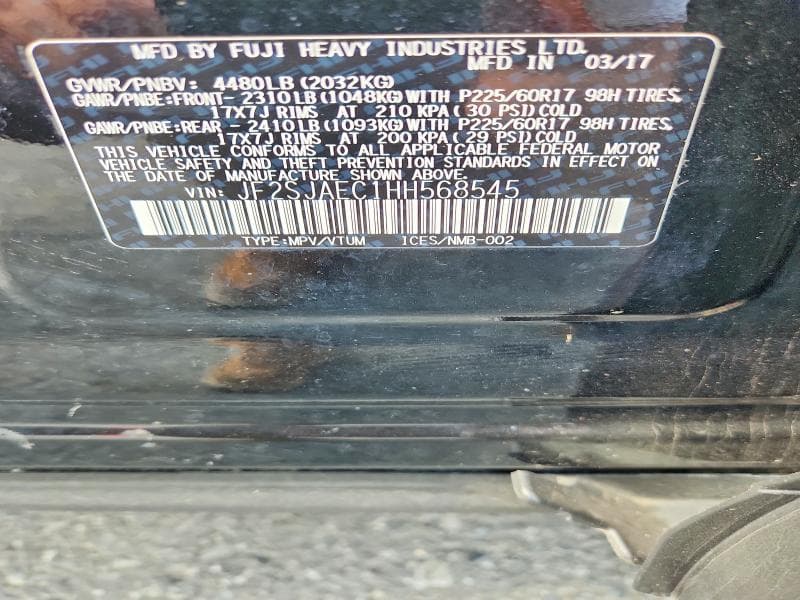 2017 SUBARU FORESTER 2.5I PREMIUM 13