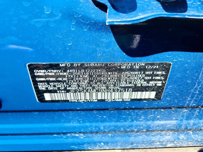2022 SUBARU FORESTER WILDERNESS 13
