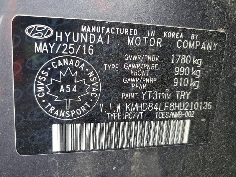 2017 HYUNDAI ELENTRA 13