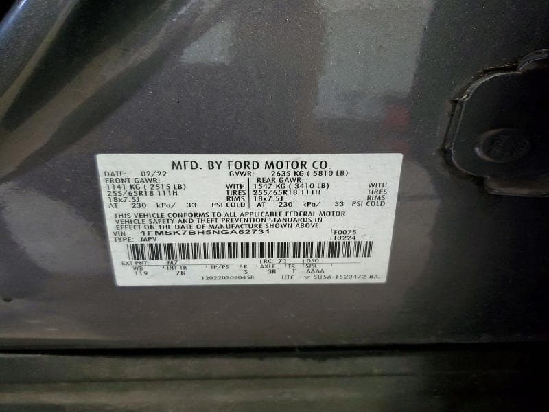 2022 FORD EXPLORER 13