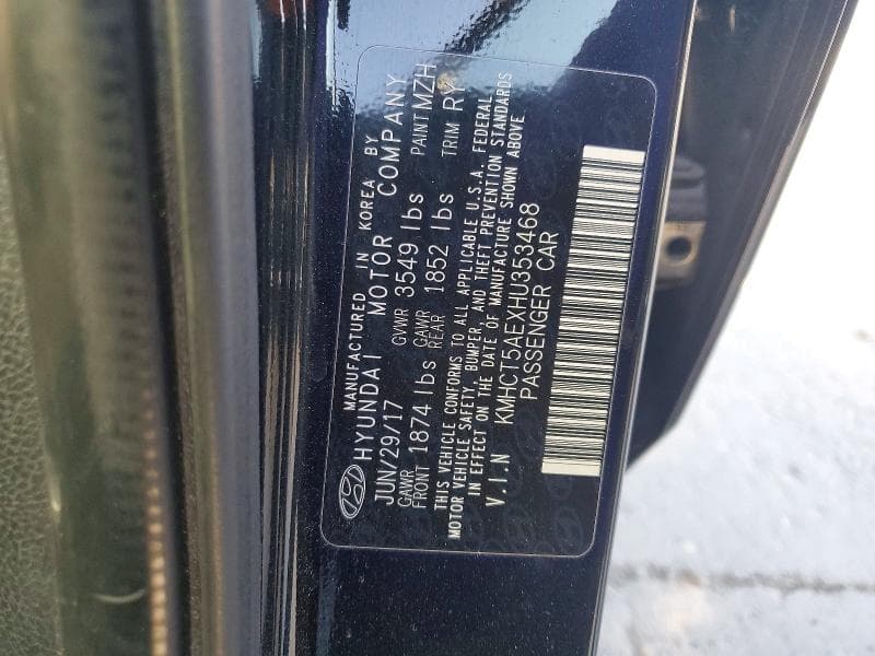 2017 HYUNDAI ACCENT SE 12