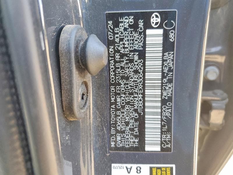 2024 TOYOTA COROLLA HYBRID LE 12