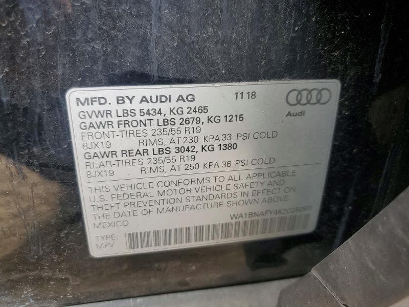 2019 AUDI Q5 PREMIUM PLUS 13