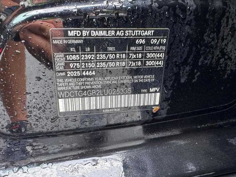 2020 MERCEDES-BENZ GLA 250 4MATIC 12