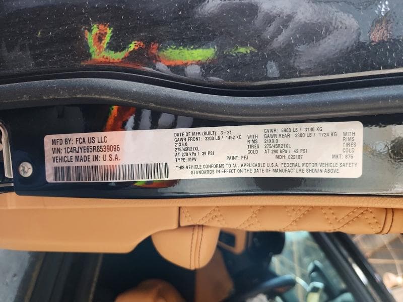 2024 JEEP GRAND CHEROKEE SUMMIT 4XE 12