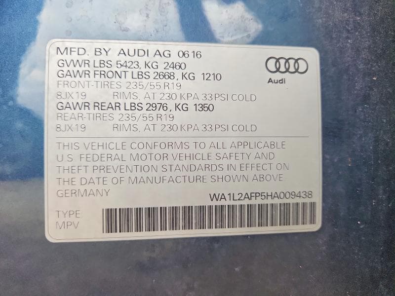 2017 AUDI Q5 PREMIUM PLUS 14