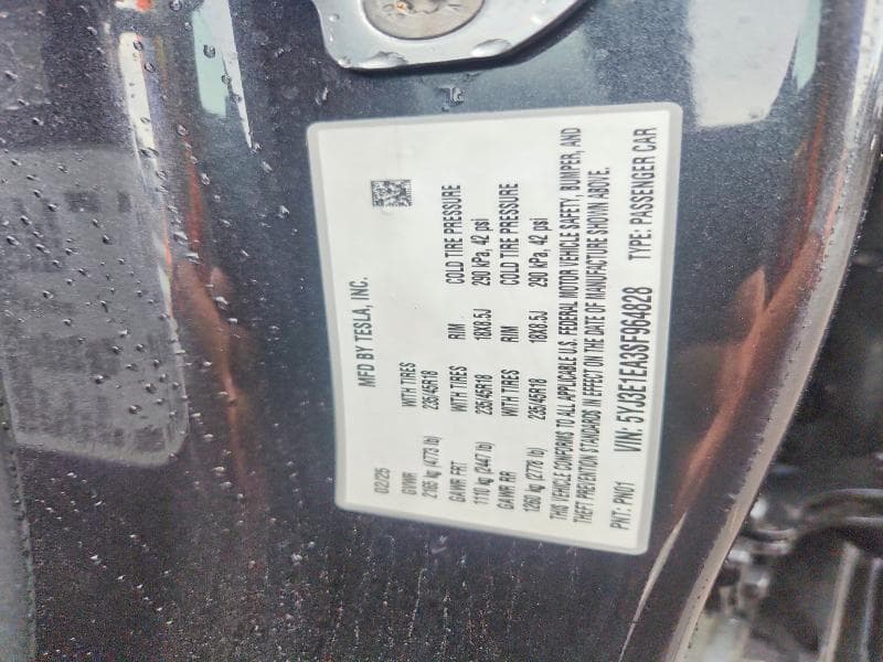 2025 TESLA MODEL 3 12