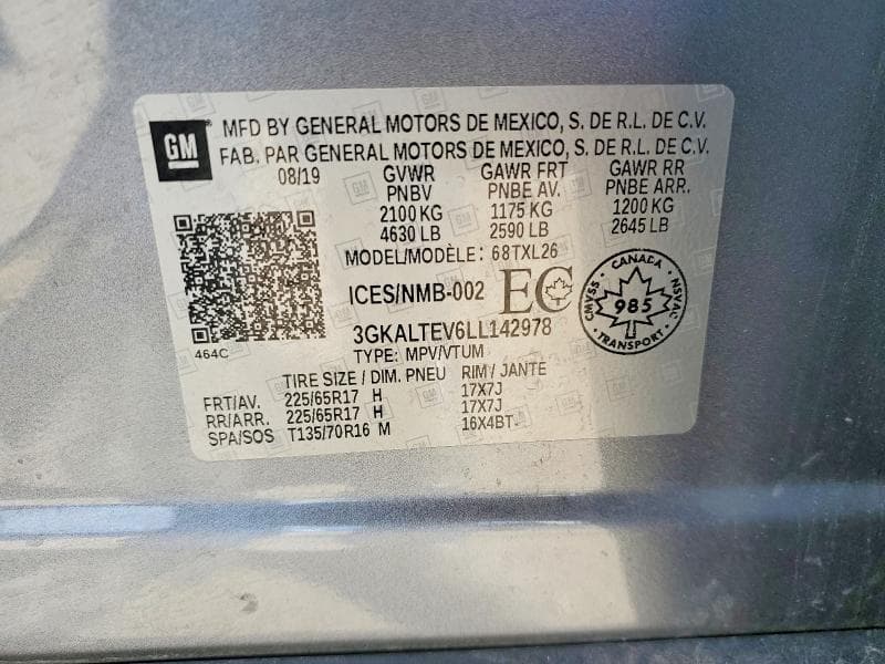 2020 GMC TERRAIN SLE 13