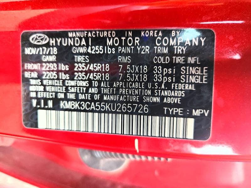 2019 HYUNDAI KONA LIMITED 13