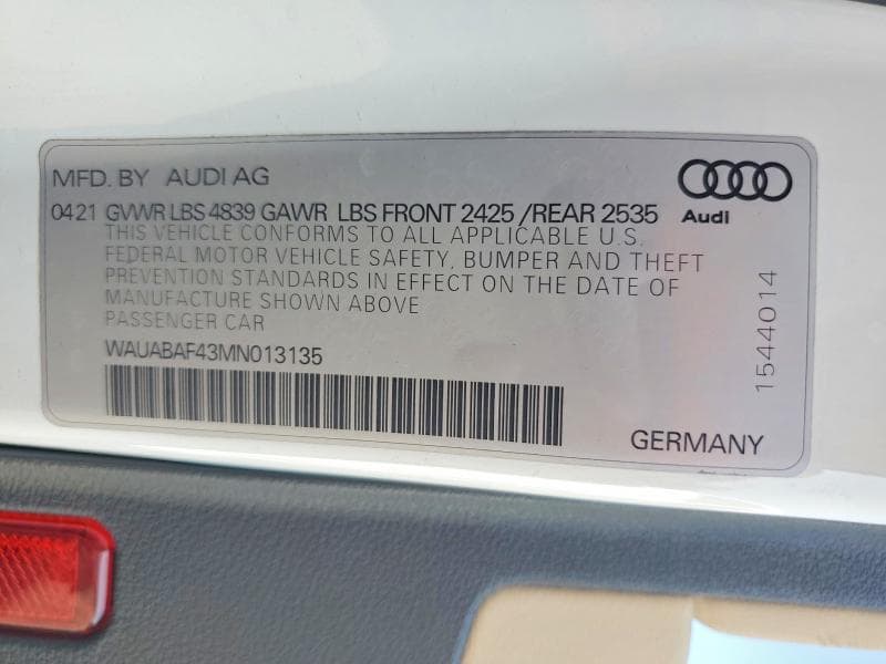 2021 AUDI A4 PREMIUM 40 13