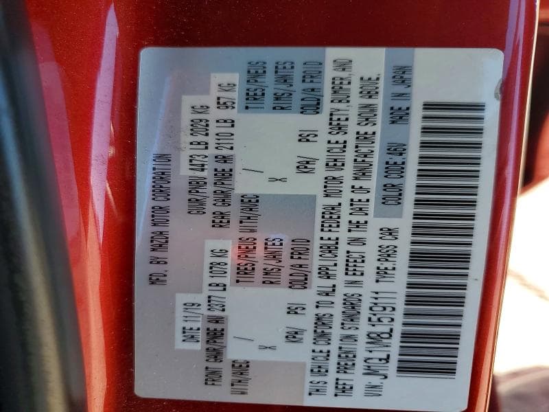 2020 MAZDA 6 TOURING 12