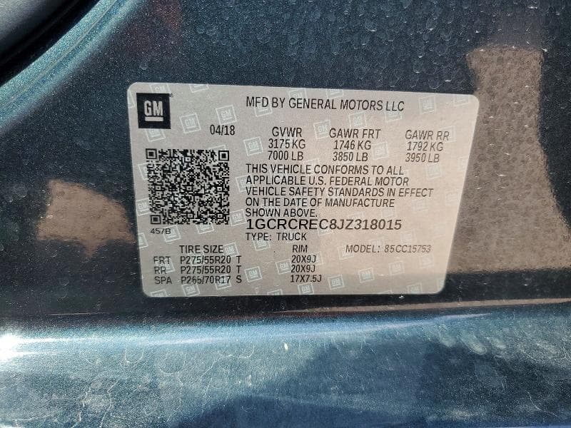 2018 CHEVROLET SILVERADO C1500 LT 12