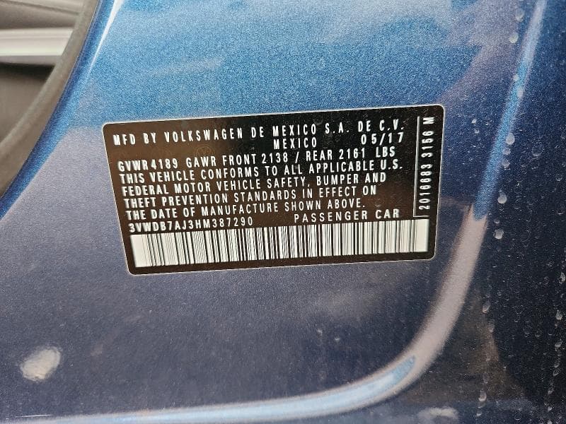 2017 VOLKSWAGEN JETTA SE 12