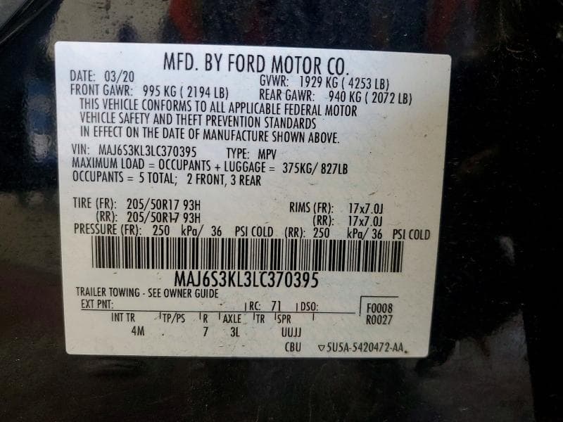 2020 FORD ECOSPORT TITANIUM 13