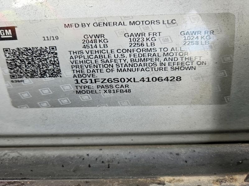 2020 CHEVROLET BOLT EV PREMIER 12