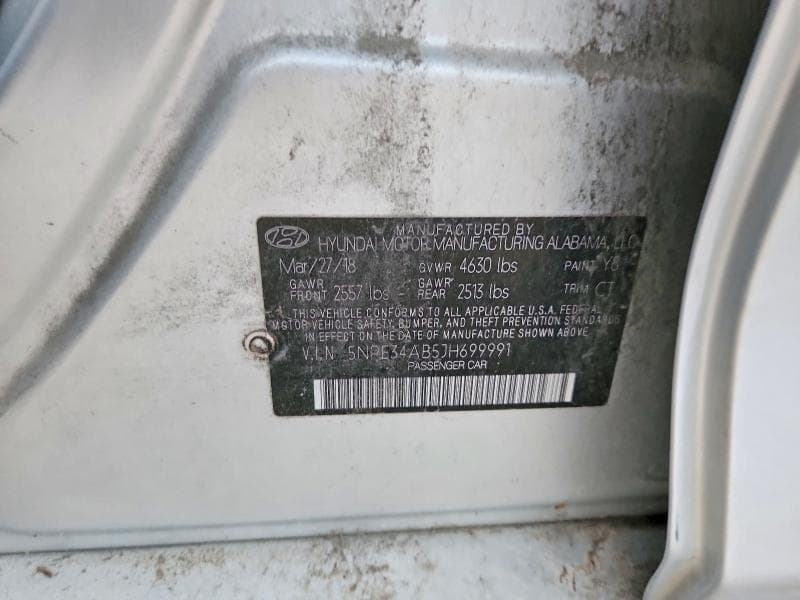 2018 HYUNDAI SONATA LIMITED 2.0T 12