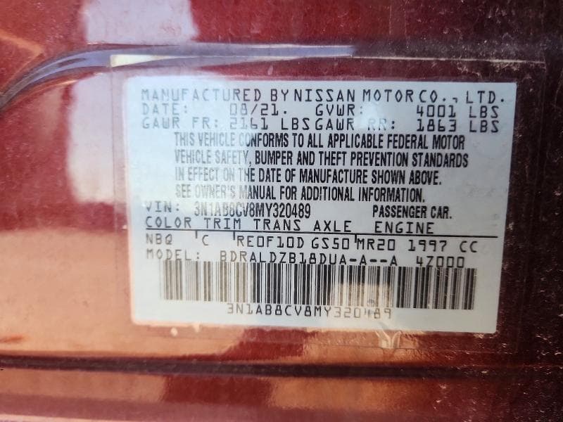 2021 NISSAN SENTRA SV 12