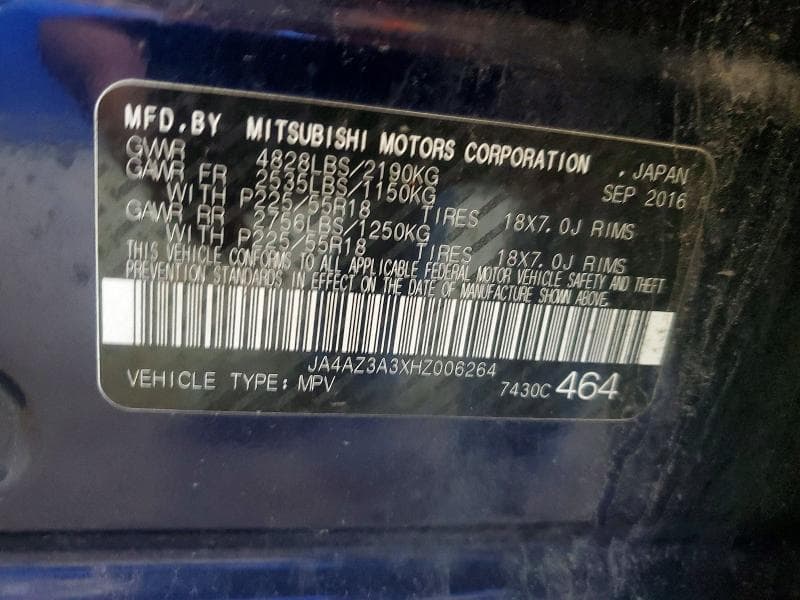 2017 MITSUBISHI OUTLANDER SE 13