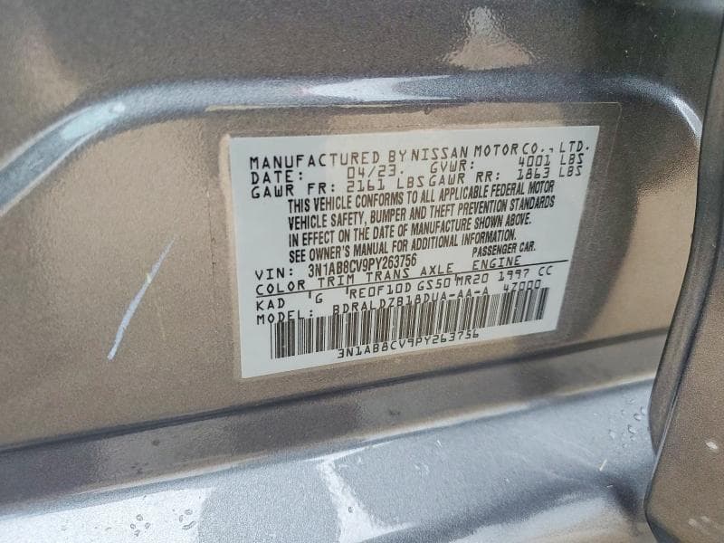 2023 NISSAN SENTRA SV 12