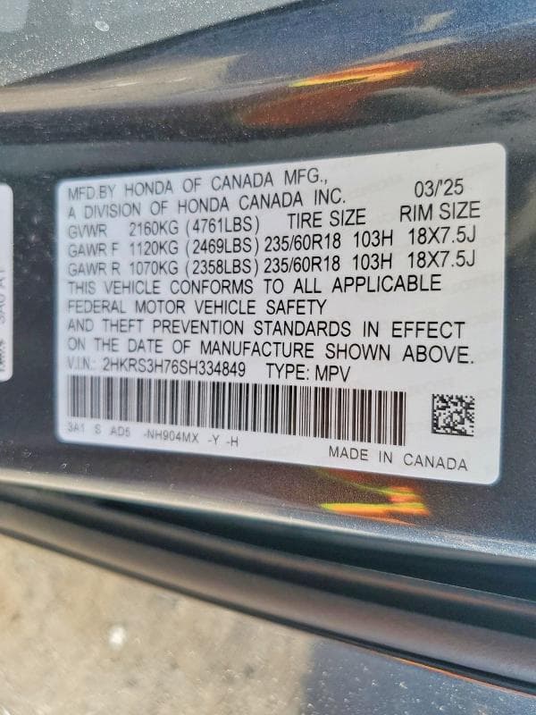 2025 HONDA CR-V EXL 13