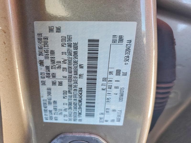2021 FORD ESCAPE SEL 13