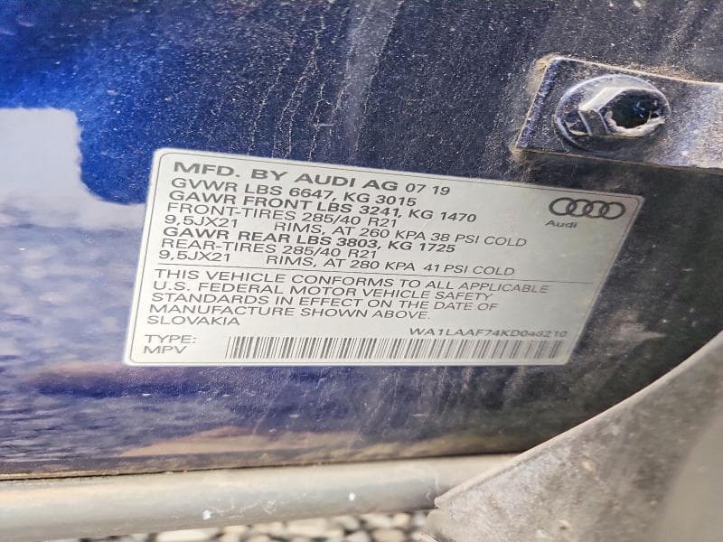 2019 AUDI Q7 PREMIUM PLUS 14