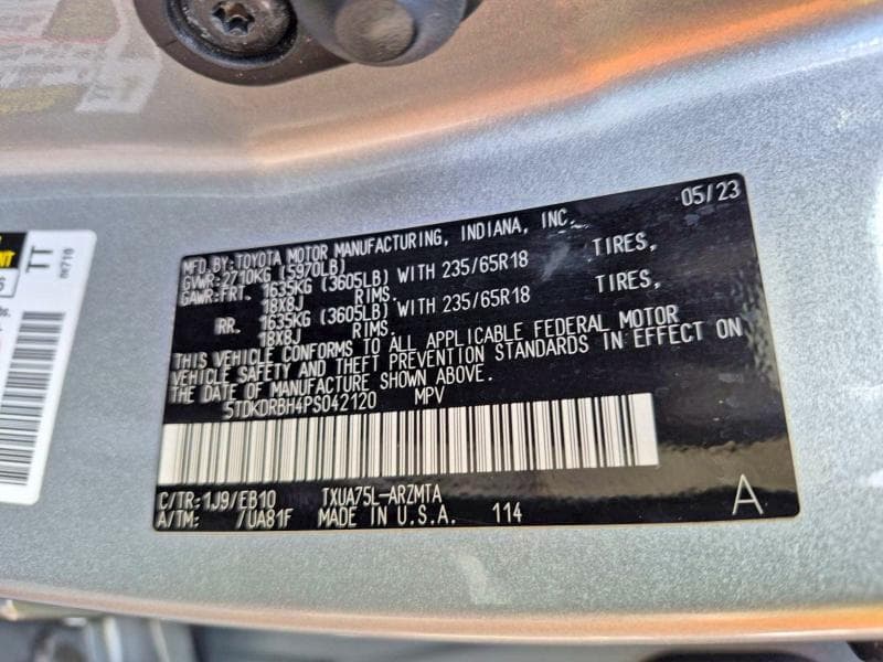 2023 TOYOTA HIGHLANDER XLE 10