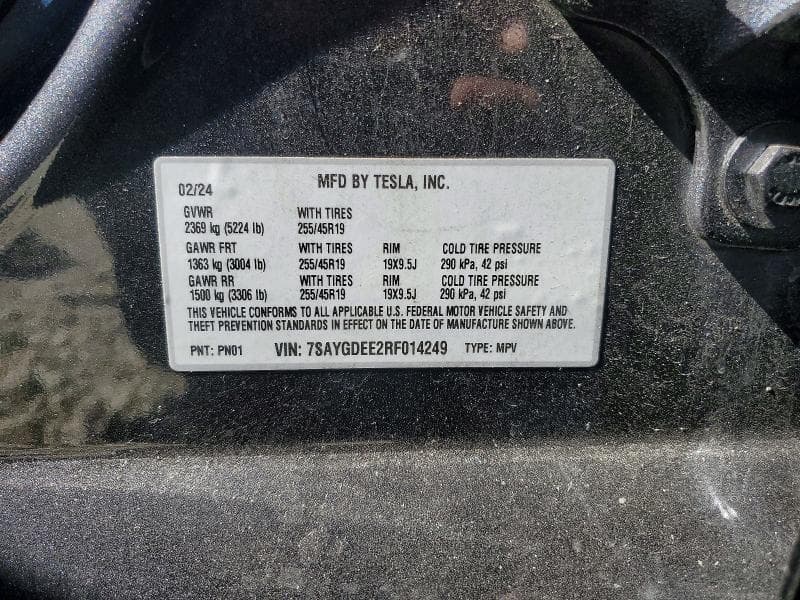 2024 TESLA MODEL Y 14