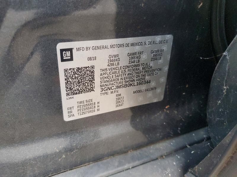 2019 CHEVROLET TRAX PREMIER 13