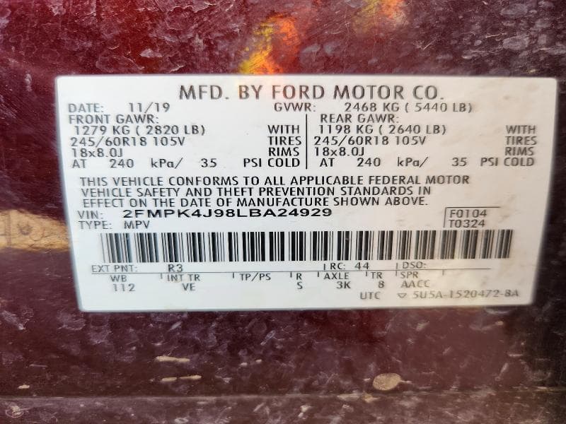 2020 FORD EDGE SEL 13