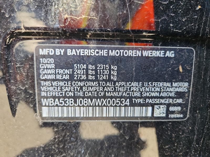 2021 BMW 540 I 12