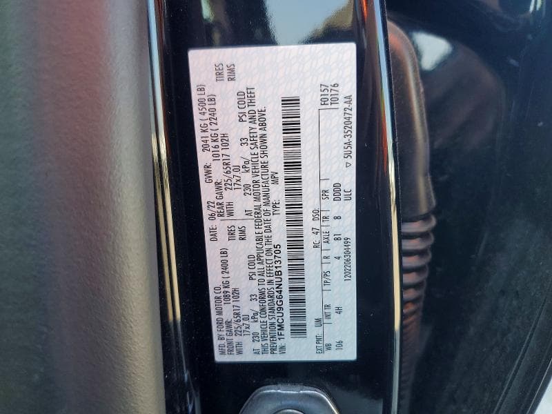 2022 FORD ESCAPE SE 13