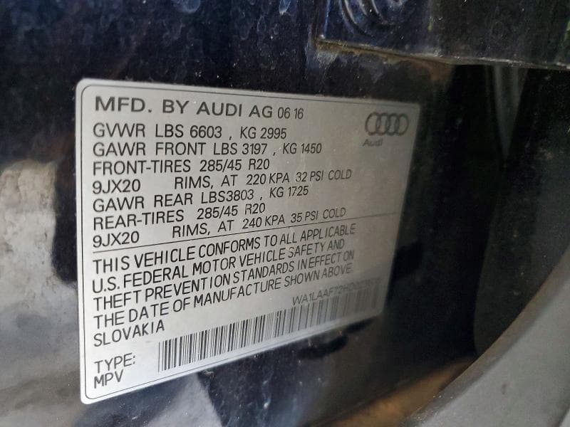 2017 AUDI Q7 PREMIUM PLUS 12