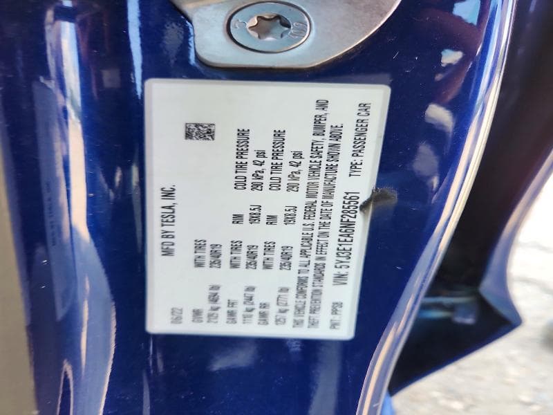 2022 TESLA MODEL 3 12