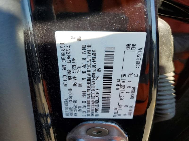 2020 FORD ESCAPE TITANIUM 13