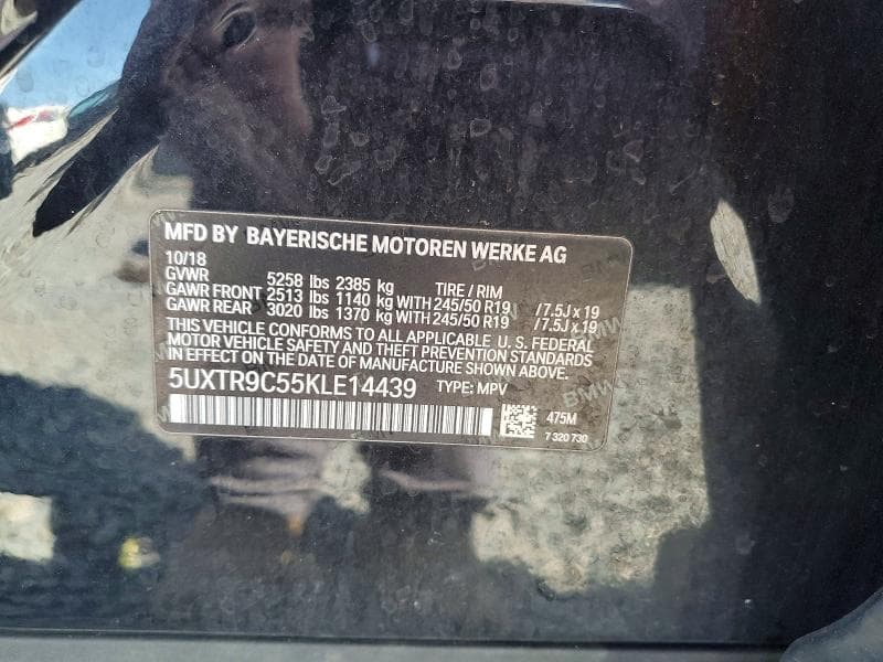 2019 BMW X3 XDRIVE30I 13