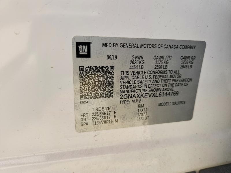 2020 CHEVROLET EQUINOX LT 13