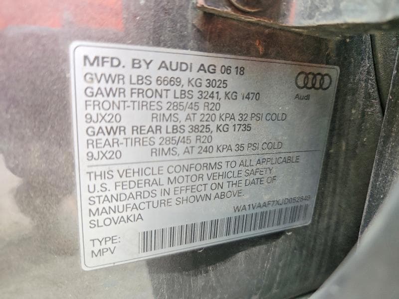 2018 AUDI Q7 PRESTIGE 13
