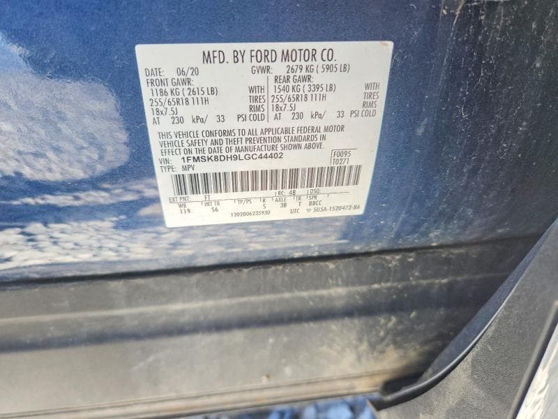 2020 FORD EXPLORER XLT 13