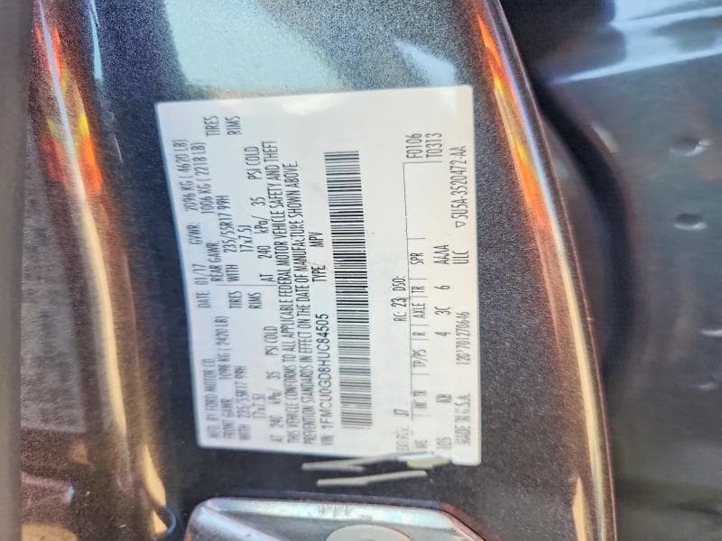 2017 FORD ESCAPE SE 12