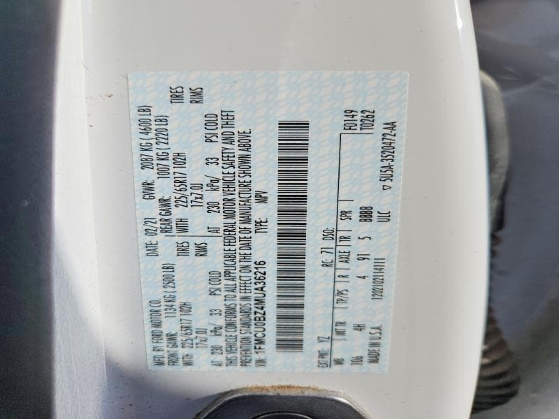 2021 FORD ESCAPE SE 13