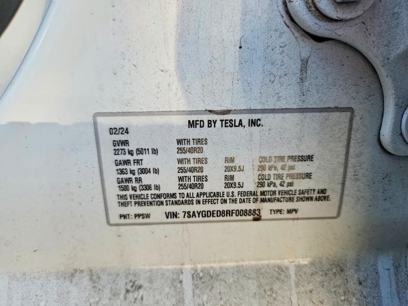 2021 TESLA MODEL Y 12