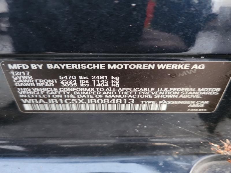 2018 BMW 530XE 12