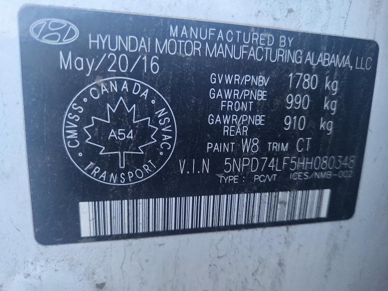 2017 HYUNDAI ELANTRA SE 13