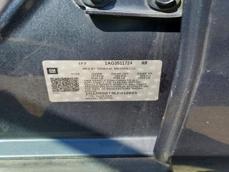 2020 CHEVROLET MALIBU LS 12