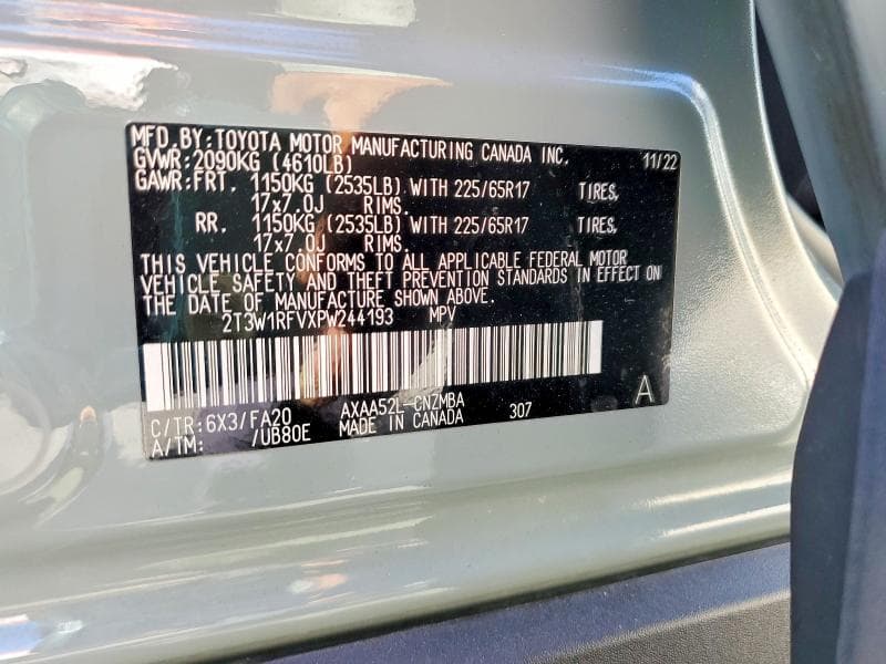 2023 TOYOTA RAV4 XLE 12
