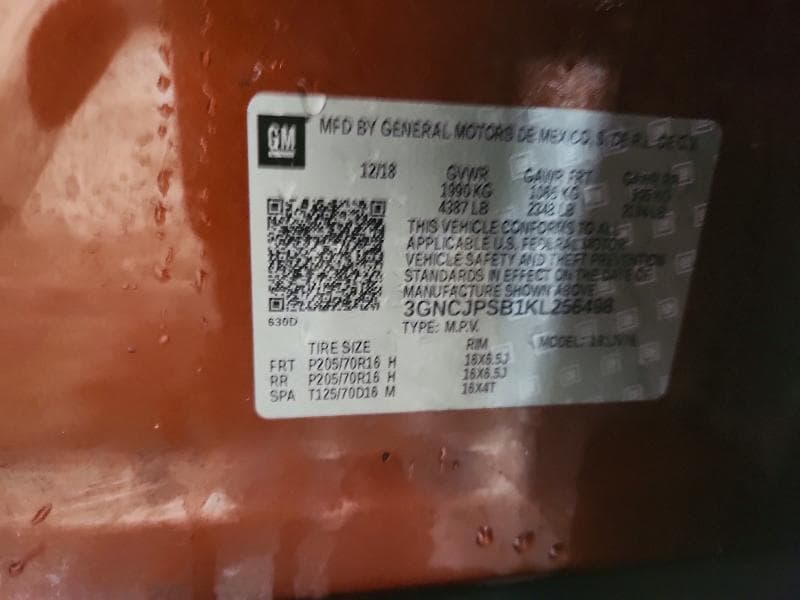 2019 CHEVROLET TRAX 1LT 13