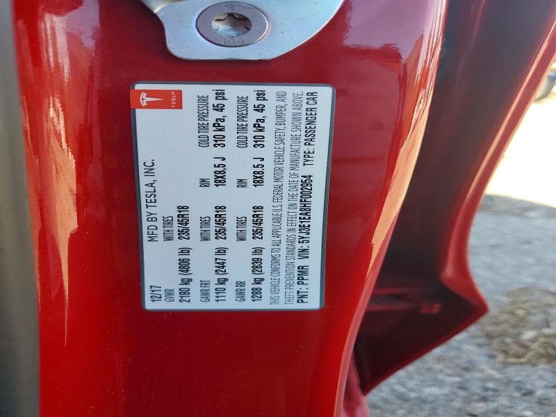 2017 TESLA MODEL 3 12