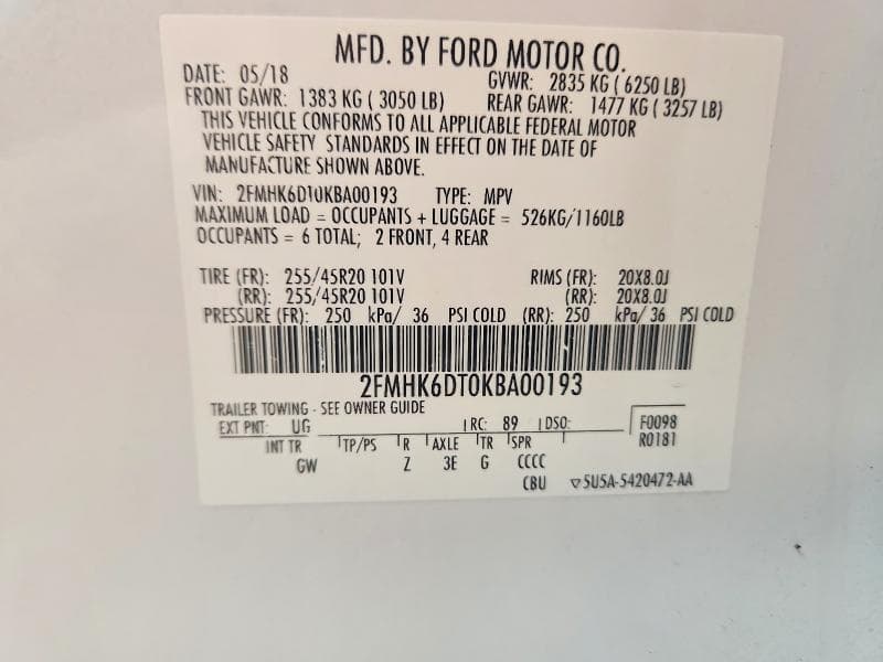 2019 FORD FLEX LIMITED 14